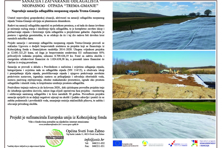 Sanacija i zatvaranje odlagališta neopasnog otpada