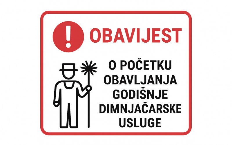 Pročitaj više o Obavijest o početku obavljanja godišnje dimnjačarske usluge